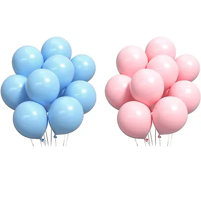 Baby Shower Macroon Balloons Boy Girl Decorations Gender Reveal Party BALLOONS • £1.99