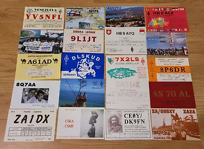 (100) Card Lot International Mix QSL SQL Postcards Ham Radio • $29.95