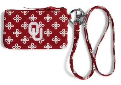 VERA BRADLEY Zip ID Case & Lanyard Collegiate Univ Of Oklahoma NEW WITH TAGS • $24.99