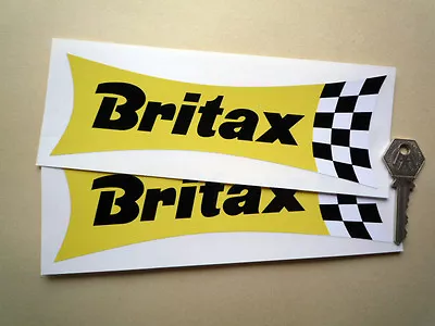 BRITAX Classic Saloon Car STICKERS 8  Pair F1 Grand Prix Rally Racing Race Bike • £4.99