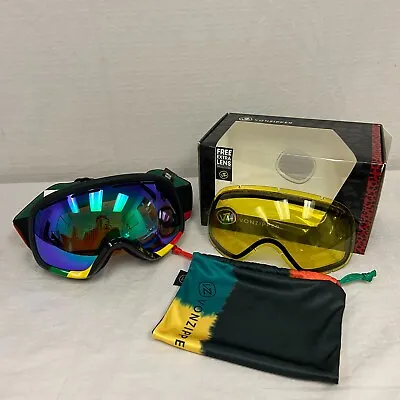 VonZipper Skylab Snow Goggles Vibrations W/ Quasar Chrome + Yellow Lens *DISPLAY • $81