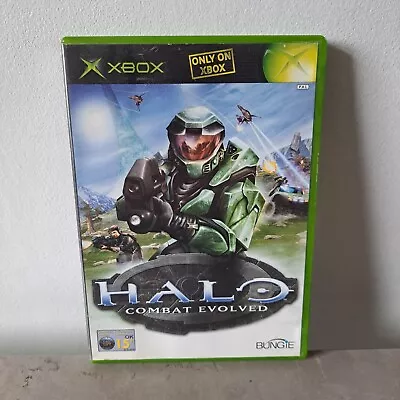 Halo Combat Evolved Microsoft Original Xbox 2002 Video Game Region 2 PAL VGC CIB • £5.99