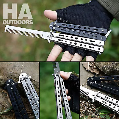 CSGO Rainbow Butterfly Comb Knife Metal Folding Practice Trainer Training Tool • $6.89