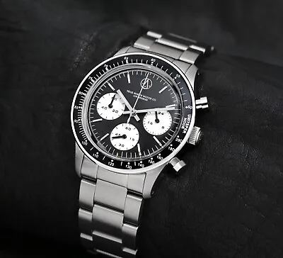 True North Vintage Inspired Racing Homage Chronograph Reverse Panda Dial • $199