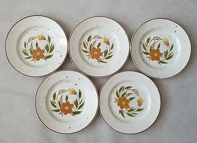 £24.99 • Buy Vintage Mid-Century Sampson Bridgwood Kendal Set Of Side Plates Floral Design