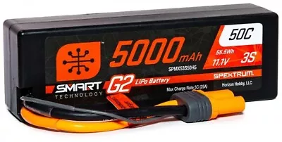 5000mAh 3S 11.1V SMART G2 50C IC5 O-SPMX53S50H5 • £86.79