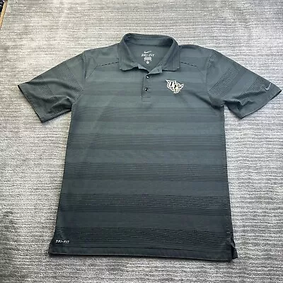 UCF Knights Nike Polo Shirt Mens Medium Gray Collegiate NCCA Dri Fit • $20.55