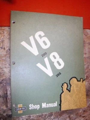 $23.49 • Buy 1965 Cummins V6-200 V8-265 Series Diesel Engine Factory Shop Manual Service