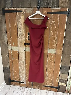 £19.99 • Buy Goddiva London Long Dress Red Women’s Size UK 10