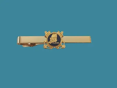 U.s Military U.s Navy Seabees Tie Bar Or Tie Tac Clip On Type U.s.a Made • $14.98