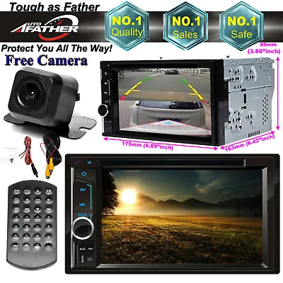 2 Din Car DVD CD Stereo Camera Radio Bluetooth Fits Toyota Highlander Yaris RAV4 • $90.60