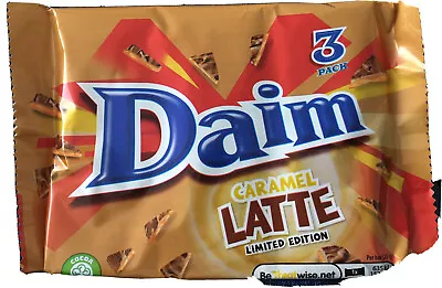£11.50 • Buy 12 X Daim Caramel Latte Limited Edition Chocolate Bars - Four Packs Of 3