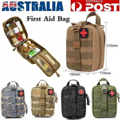Outdoor First Aid Kit Tactical Molle Medical Pouch Emergency Survival Bag Pack • $16.56