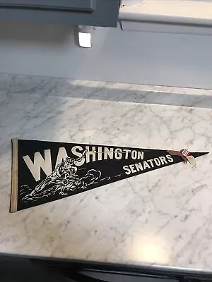 1950’s Washington Senators Pennant Felt MLB Baseball & Pin • $125