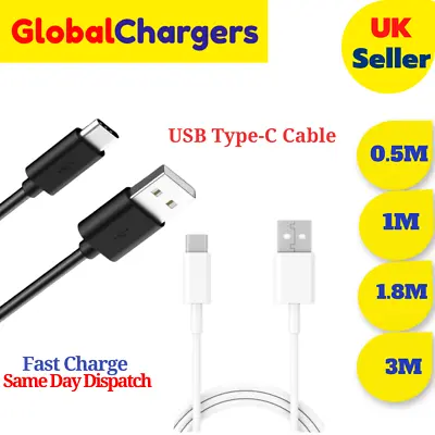 Charging Cable For Samsung Galaxy Tab A7 A8 Lite Type C Fast Charger Data Lead • £4.49