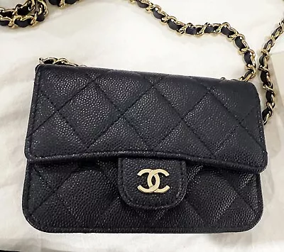 Chanel Classic Clutch Bag Navy Blue Brand New • $2970