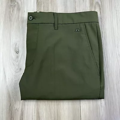 J Lindeberg Ellott Golf Pants Men's Size 34 X 30 Olive Green Performance Stretch • $26.99