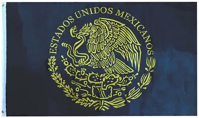 3X5 Estados Unidos Mexicanos MEXICO FLAG Black Yellow MEXICAN CARTEL Flag Banner • $14.44