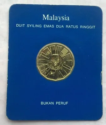 Malaysia 1976 Malaysian 5-Year Plan 200 Ringgit Gold CoinProof • $648