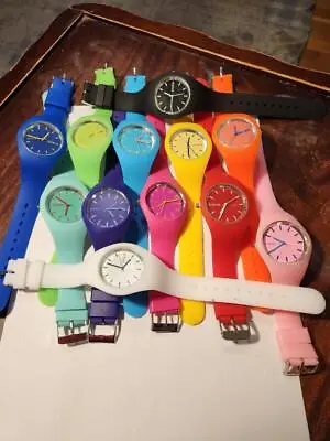 Women Ladies Simple Style  Soft Jelly Silicone  Quartz Sport Wrist Watch • £5.99