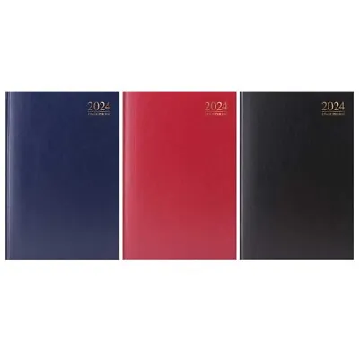 £5.99 • Buy 2024 Hard Back A4 & A5 Page A Day Diaries Desk Diary Home Office Work Student UK