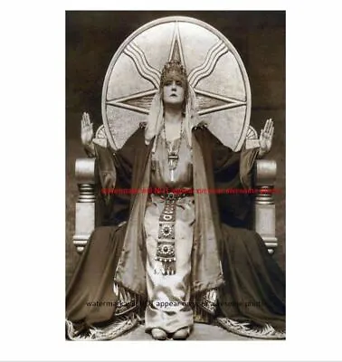 Vintage Mystic Fortune Teller PHOTO Creepy Circus Palm Reader Scary Psychic • $4.68