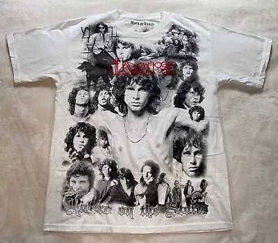 Vintage The Doors Rock & Death T- Shirt Size Large Rare Embroidered T-Shirt • $59.99