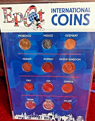 Disney EPCOT International Coins From 12 Different Countries • $18