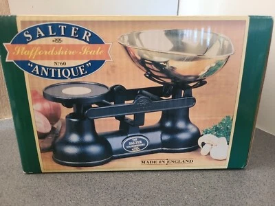 £59.99 • Buy Vintage Salter No.60 Staffordshire Black Scales  Brand New