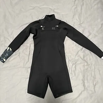 MYSTIC Women’s Dazzled 3/2 MM Chest Zip Long Sleeve Shorty Wetsuit Small $249 • $125