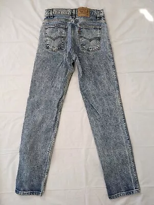 Vintage Levi’s Acid Wash Denim Jeans Made USA Tagged 31x32 (28x30) V2W • $40.30