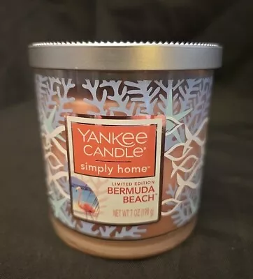 Yankee Candle Simply Home Bermuda Beach 7 Oz Small Jar Candle NEW! • £21.40