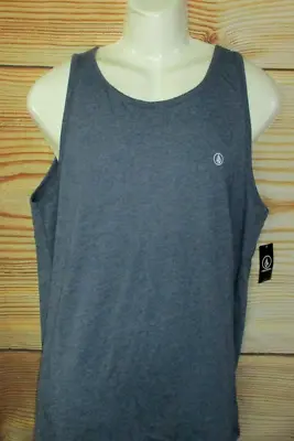 Mens Volcom Heather Navy Tank Top T-shirt Size M • $21.90