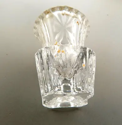 Vintage Lead Crystal Toothpick Holder West Germany 2.5  • $13.03