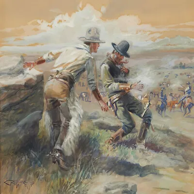 The Surprise Attack By Charles M Russell Western Giclee Art Print + Ships Free • $89.10
