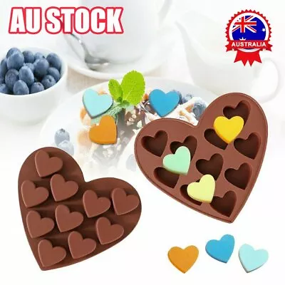 3D Silicone Heart Shape Fondant Mould Cake Chocolate Baking Mold Modelling DecEA • $8.68