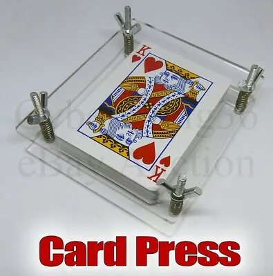 £9.95 • Buy Playing Card Press Clamp Deck Protector Pack Display Stand Flatten Tarot & Game