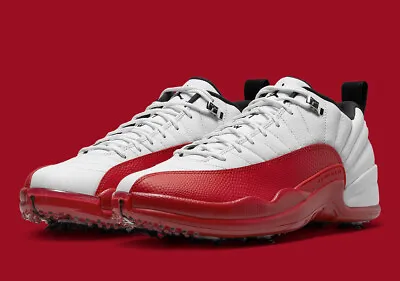 Nike Air Jordan XII 12 Retro Low G Golf Cherry White Varsity Red DH4120-161 Men • $169.99