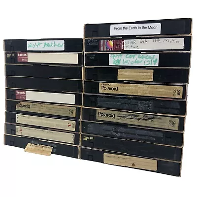 Pre-recorded VHS Tapes Lot Of 19 Being Sold As Used Blank Tapes Polaroid Scotch • $24.85