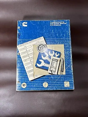 Cummins L10 Diesel Engine Shop Service Repair & Troubleshooting Manual Book • $90