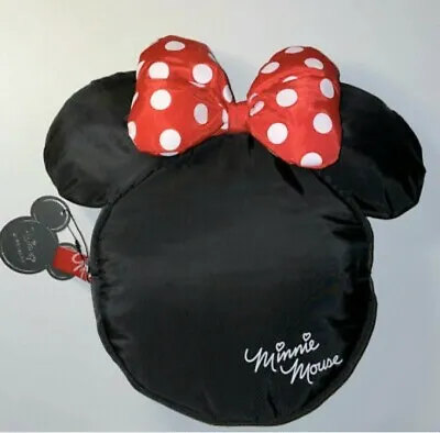 £9.99 • Buy ❤ Bnwt Girls Disney Minnie Mouse 3d Ears Round Soft Nylon Backpack Rucksack Bag