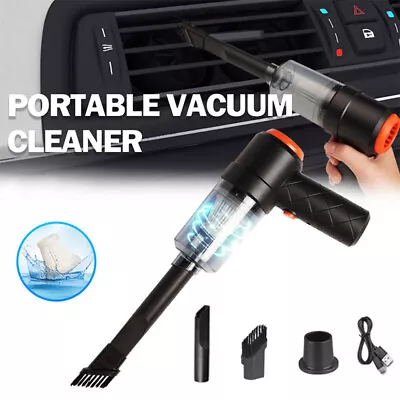 120W Cordless Mini Car Vacuum Cleaner Air Blower Wireless Handheld Rechargeable • $9.95