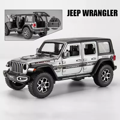 1:22 Jeeps Wrangler Rubicon Alloy Diecasts & Toy Vehicles Metal Toy Car Model So • $41.55