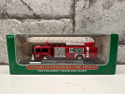 1999 Hess Miniature Fire Truck In Original Box Vintage  • $8.90