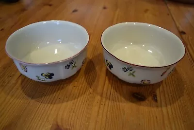 2 Villeroy & Boch Petite Fleur - 4 3/4  Fruit Cereal Bowls - Excellent Cond • $31.99