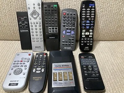 Vintage Remote Control Lot Of 9- Untested - Sony Philips JVC Curtis Mathes • $14.99