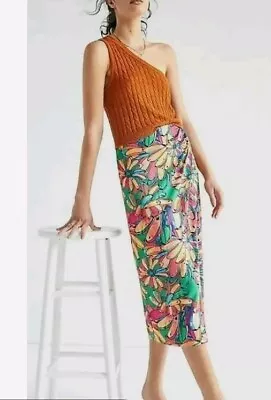 Anthropologie Farm Rio Getaway Midi Skirt Size Med • $42