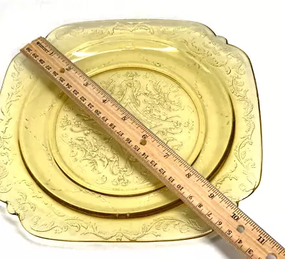 Vintage Amber Depression Glass Federal Co. Madrid Design Salad Plate  • $14.59