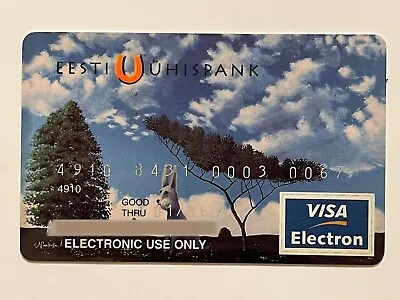 Eesti Uhispank Visa Credit Card▪️Union Bank Of Estonia▪️SEB▪️2001 Exp • $14.99