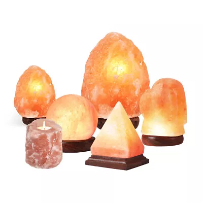 Emitto Himalayan Salt Lamp Natural Crystal Cord Large Rock Night Light Dimmer • $23.99